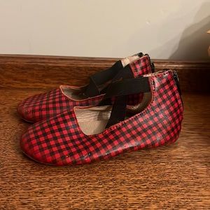 Monkey Feet Ballet Flats Buffalo Plaid